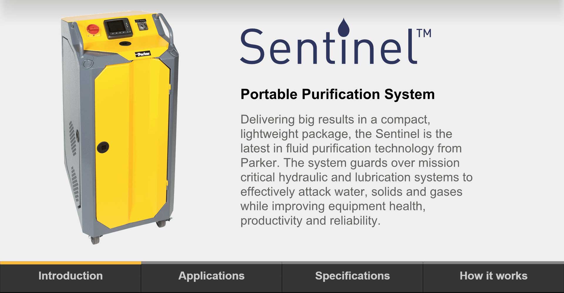 Sentinel Compact Oil Purifier
