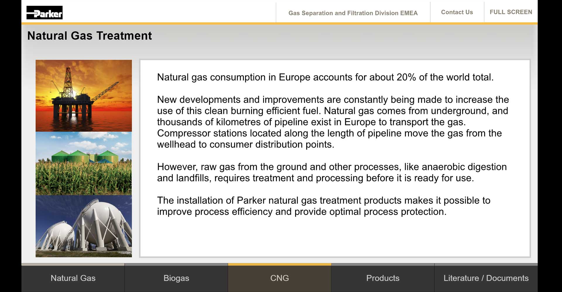 Natural Gas Treatment Products