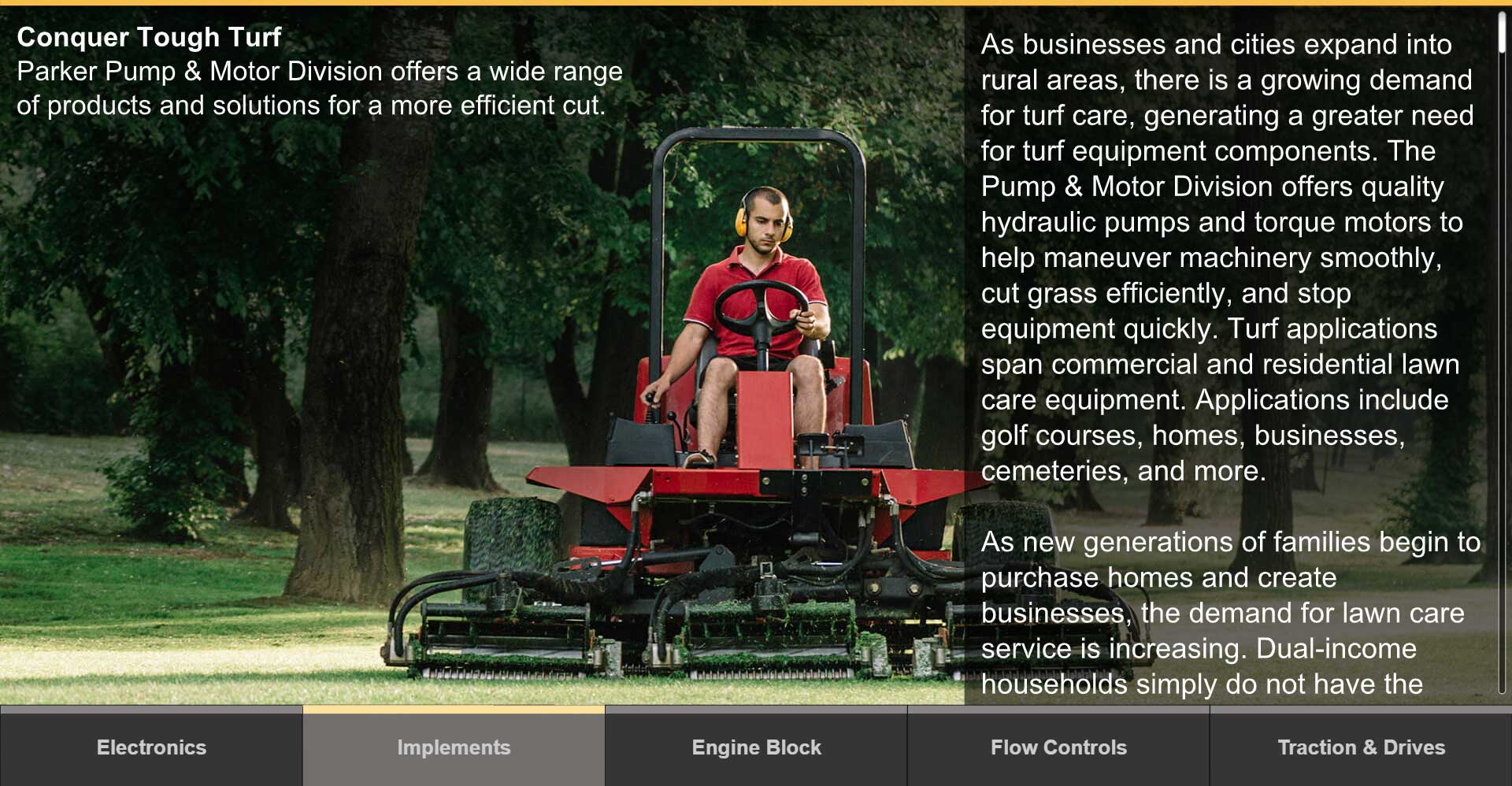 Commercial Industrial Lawn Mower Turf Care Equipment Products 